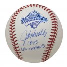 John Smoltz Braves Signed 1995 World Series Baseball 1995 WS Champs JSA