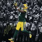 Davante Adams Signed 16x20 Green Bay Packers Spotlight Touchdown Photo JSA