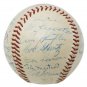 1960 Yankees Team Signed OAL Baseball Yogi Berra Whitey Ford +22 BAS A52154