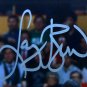 Larry Bird Signed Framed Boston Celtics 8x10 Photo over Magic Johnson BAS