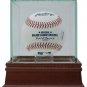 Lee Smith Chicago Cubs Signed MLB Baseball HOF 19 Insc w/ Glass Display Case JSA