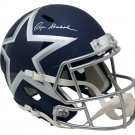 Roger Staubach Signed Dallas Cowboys Full Size AMP Replica Speed Helmet BAS