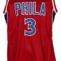 Allen Iverson Signed Custom Red Rookie Pro-Style Basketball Jersey JSA ITP