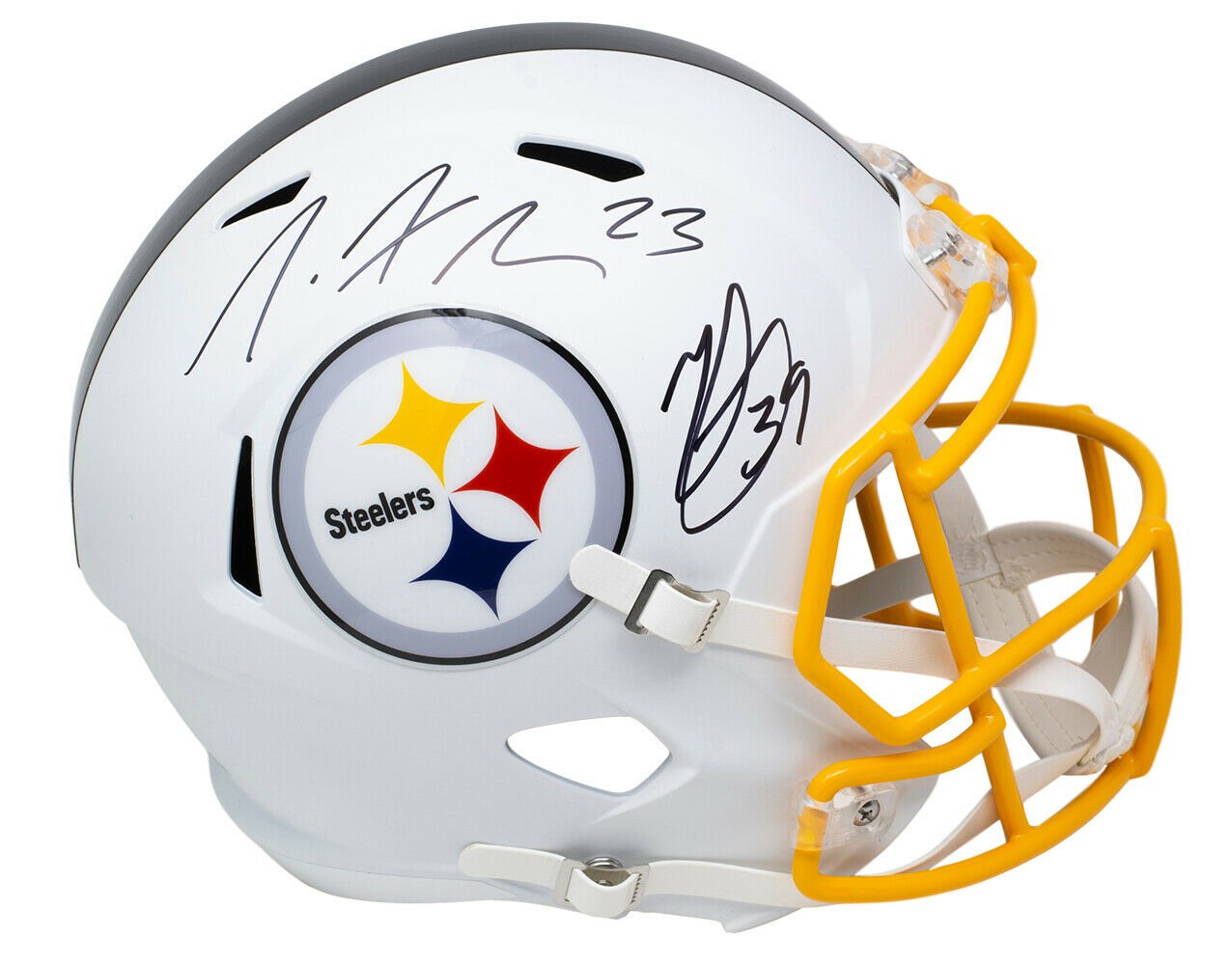 signed steelers helmet