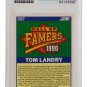 Tom Landry Dallas Cowboys Signed Slabbed 1990 Score #597 Trading Card PSA/DNA