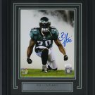 Brian Dawkins Signed Framed Philadelphia Eagles Smoke 8x10 Photo JSA