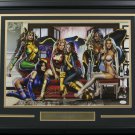 Women of X-Men Framed 19x13 Limited Edition Lithograph Signed By Greg Horn JSA