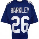 Saquon Barkley Signed Custom Blue Pro-Style Football Jersey JSA ITP