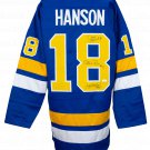 Hanson Brothers Triple Signed Custom Chiefs Slap Shot Hockey Jersey JSA