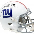 Saquon Barkley Signed NY Giants Full Size Matte White Speed Rep Helmet Fanatics