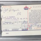 Joe Frazier Signed Slabbed Amoco Receipt PSA 84075624