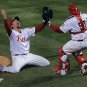 Brad Lidge Carlos Ruiz Signed 16x20 Phillies 2008 World Series Photo JSA