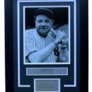 Babe Ruth Framed 8x10 Yankees Photo w/ Laser Engraved Signature