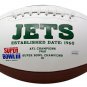 Robby Anderson Signed New York Jets Full Size Logo Football JSA