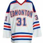 Grant Fuhr Signed Custom White Hockey Jersey HOF 03 Inscribed JSA