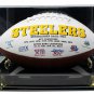 Jack Ham Signed Pittsburgh Steelers Full Size Logo Football HOF Insc JSA w/Case