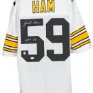 Jack Ham Signed Custom White Pro-Style Football Jersey HOF 88 Inscribed JSA