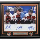 Lindros Renberg Leclair Signed Framed 16x20 Flyers Legion Of Doom Photo JSA