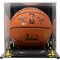 Zion Williamson Pelicans Signed Spalding I/O NBA Basketball Fanatics w/ Case