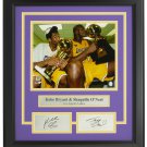 Kobe Bryant Shaquille O'Neal Framed 8x10 Lakers Photo w/Laser Engraved Autograph