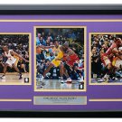Kobe Bryant Framed Los Angeles Lakers 31x19 8x10 Photo Collage