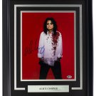 Alice Cooper Signed Framed 11x14 Red Photo BAS