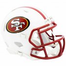 San Francisco 49ers Official Full Size Riddell White Matte Speed Replica Helmet