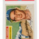 Sandy Koufax Signed 1956 #79 Topps Brooklyn Dodgers Baseball Card Slabbed PSA