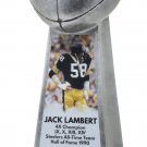 Jack Lambert Pittsburgh Steelers Signed Replica Championship Trophy BAS