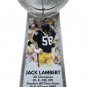 Jack Lambert Pittsburgh Steelers Signed Replica Championship Trophy BAS