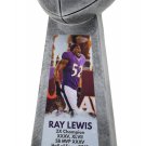 Ray Lewis Baltimore Ravens Signed Replica Championship Trophy BAS