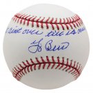 Yogi Berra NY Yankees Signed MLB Baseball It Aint Over Inscribed JSA Berra COA