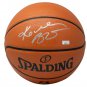 Kobe Bryant Lakers Signed Spalding Replica Basketball w/ Case Panini PA39250