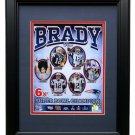 Tom Brady Framed New England Patriots 8x10 Photo 6x Super Bowl Champs