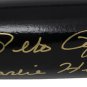 Pete Rose Signed Black Baseball Inscribed Bat Reds Charlie Hustle Gold JSA