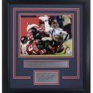 Julian Edelman Framed Patriots 8x10 SB LI Catch Photo Laser Engraved Signature
