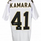 Alvin Kamara Signed Custom White Pro-Style Football Jersey BAS ITP