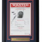 Rob O'Neill Signed Framed 9x13 Bin Laden Poster Never Quit Insc PSA