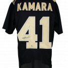 Alvin Kamara Signed Custom Black Pro-Style Football Jersey BAS ITP