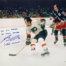 Reggie Leach Philadelphia Flyers Signed 16x20 Photo 3 Inscriptions JSA