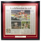 Chiefs Framed 28x28 Feb 3 2020 Super Bowl 54 Kansas City Star Celebration Paper