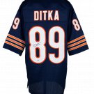 Mike Ditka Signed Custom Blue Pro-Style Football Jersey PSA/DNA