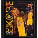 Kobe Bryant 11x13 Los Angeles Lakers 60 Point Frame
