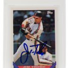 Jim Thome Signed 1993 #603 Topps Cleveland Indians Baseball Card Slabbed BAS