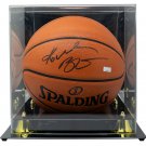 Kobe Bryant Lakers Signed Spalding Replica Basketball w/ Case Panini PA36242