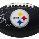 Jerome Bettis Signed Pittsburgh Steelers Black Logo Football JSA