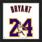Kobe Bryant Framed 20x20 Los Angeles Lakers White #24 Jersey Photo