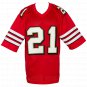 Frank Gore Signed Custom Red Pro-Style Football Jersey JSA
