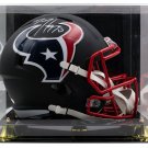 DeAndre Hopkins Texans Signed Full Size Matte Black Speed Rep Helmet w/ Case JSA