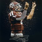 Johnny Manziel Texas A&M Signed 16x20 Spotlight Photo 2x Inscribed JSA